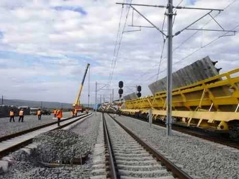 Lucrări pe calea ferată Gurasada - Simeria/FOTO: transport-business.ro