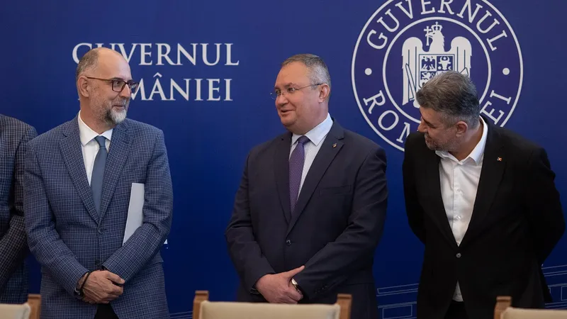 Kelemen Hunor cu Marcel Ciolacu și Nicolae Ciucă Foto: INQUAM PHOTOS/ Ilona Andrei