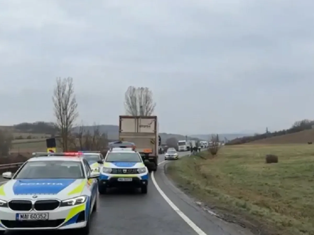 Accident grav pe un drum din județul CLuj - Foto: captură video/ Ora de Sibiu