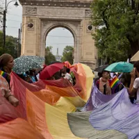 magine de la Gay Pride 2021, în București. Sursă imagine: Facebook Asociația Accept