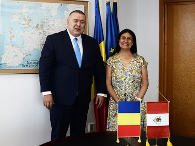 Președintele CCIR, Mihai Daraban, a avut o întâlnire de lucru cu E.S. dna Gloria del Carmen Olivares Portocarrero de Garro, ambasador extraordinar și plenipotențiar al Republicii Peru în România Foto: CCIR