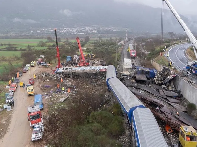 Accidentul feroviar din Grecia - Foto: Profimedia Images