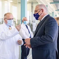 Premierul australian Scott Morrison (dreapta)/FOTO: Getty