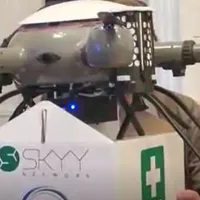 VIDEO Premieră în România. Probele biologice sunt transportate cu drona, de la spital, la laborator - Foto: captură video Digi24