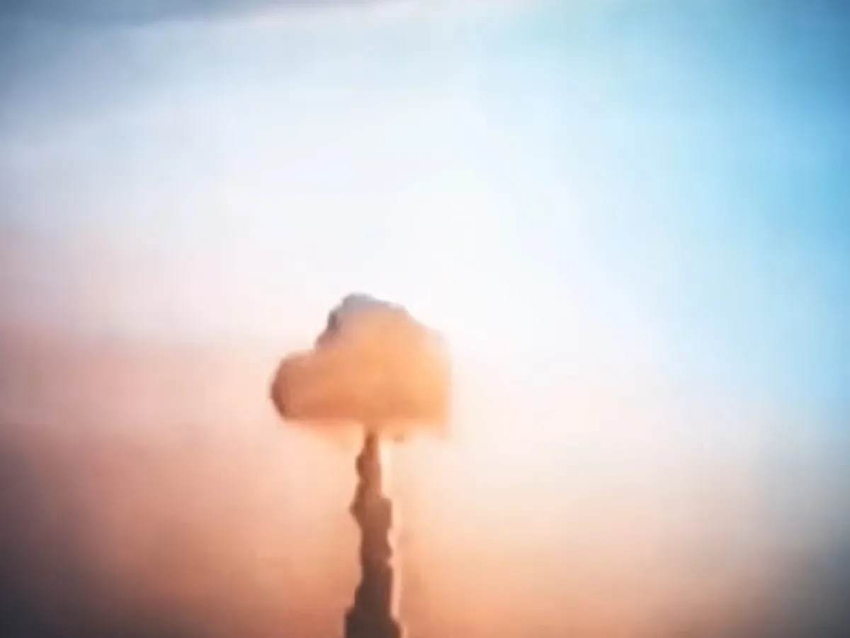 Explozia nucleară FOTO Captură YouTube via twz.com