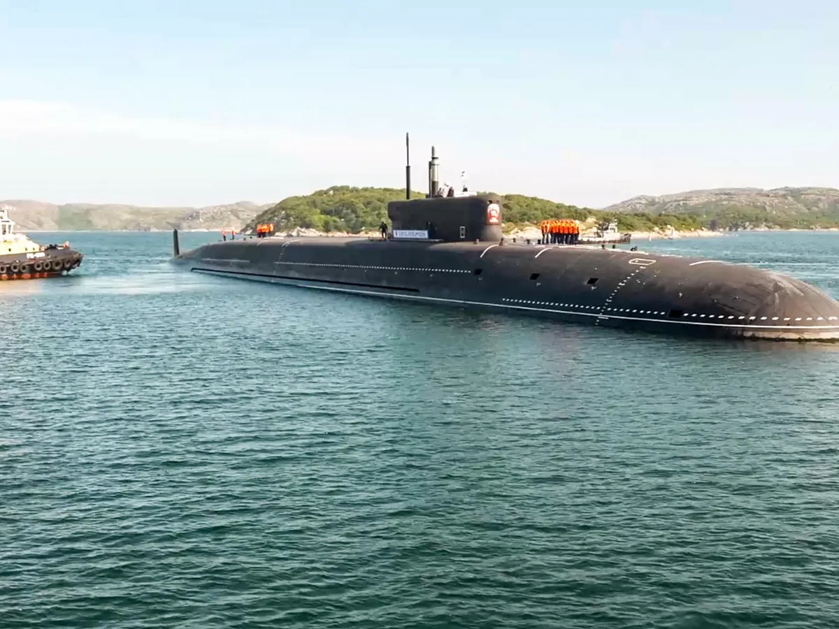 Submarinul nuclear strategic K-555 Kneaz Pojarski - Foto: Profimedia Images.