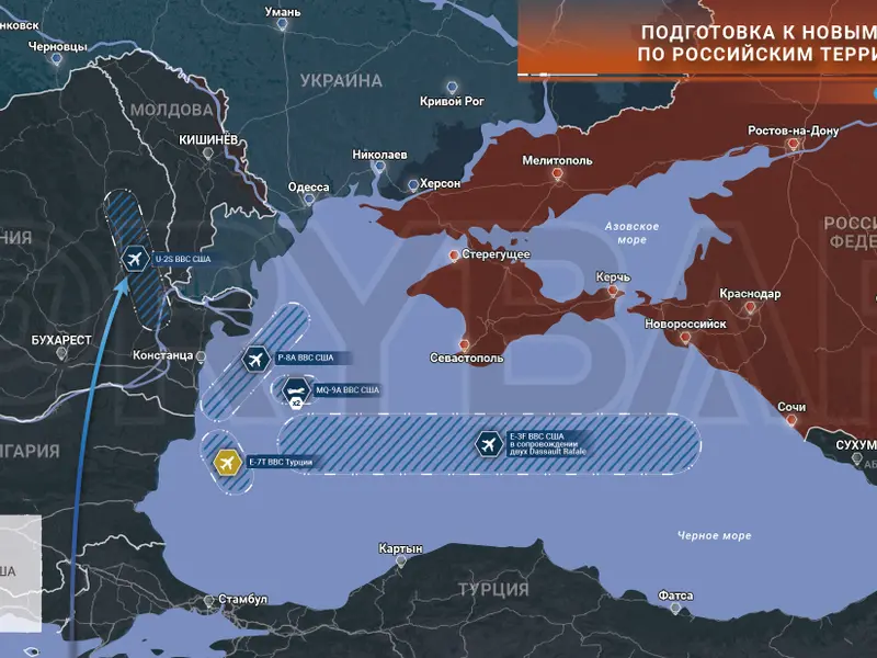 Avioane de spionaj trimise din România pregătesc lupta finală dintre Rusia și Ucraina pentru Crimeea - Foto: Telegram/Fisherman (imagine cu caracter ilustrativ)