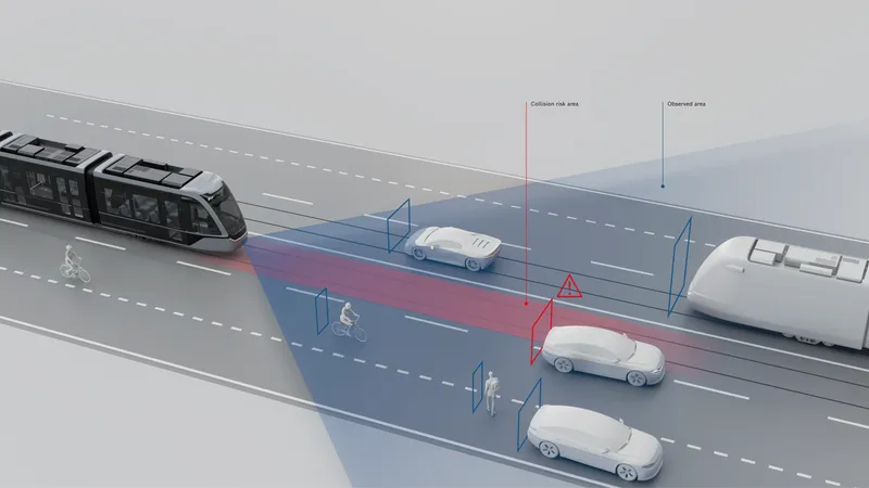 Tramvaiele din Iași avertizează singure vatmanul în caz de risc de accident. Ce e TFCW? - Foto: Bosch Romania