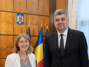 Kathleen Kavalec și Marcel CIolacu - Foto: Facebook/ Guvernul României