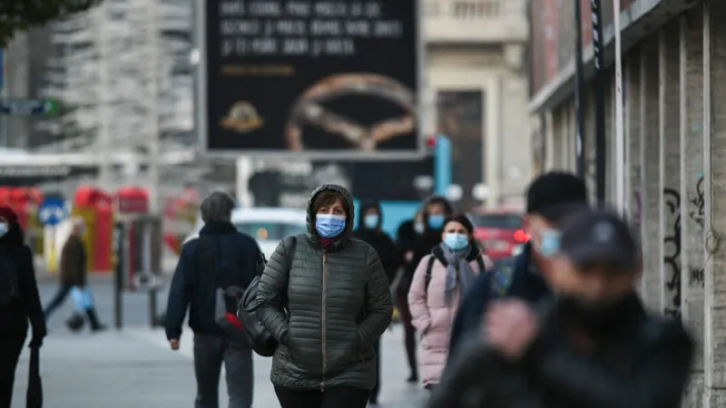 Bucureștiul, în scenariu roșu de COVID de la miezul nopții. / Foto: digi24.ro
