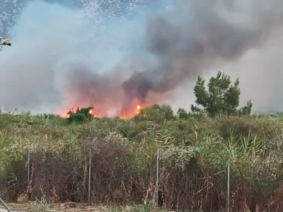 VIDEO Incediu uriaș într-o stațiune din Thassos populată de români, Intervin și elicopterele - Foto: Newsweek România
