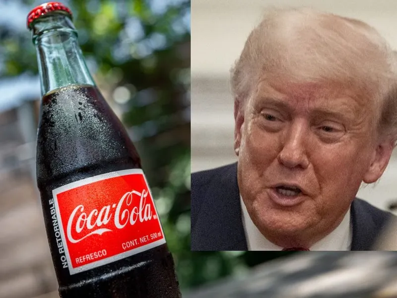 Coca-Cola cu adevărat lansează o nouă versiune de suc, aprobată de Trump - Foto: Profimedia Images. montaj foto