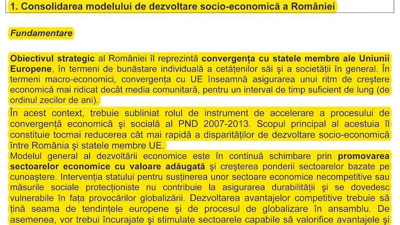 Alt pasaj din „Strategia Post-aderare la UE“ ...
