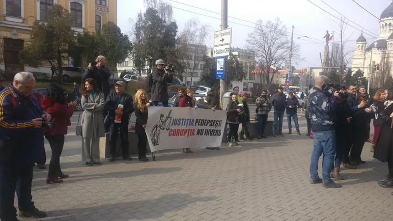 Protestul magistraților din Cluj, Foto: Cristi Danileț/Facebook