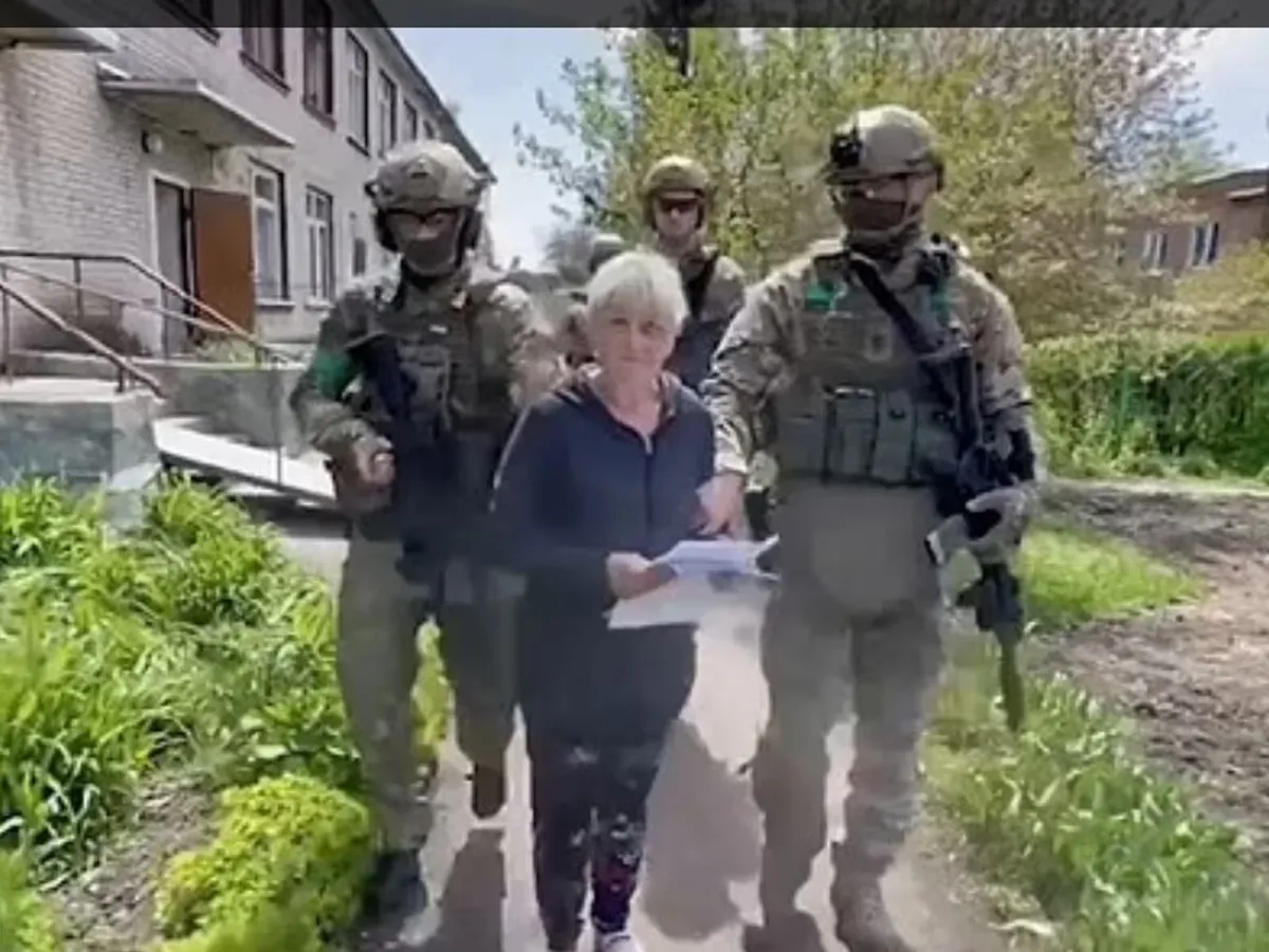 Consilieră din Kutuzivka, arestată pentru colaborare cu rușii/foto: dailymail