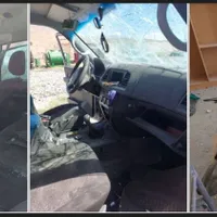 Soldații ruși luați la țintă și în orașul /foto: twitterGegharkunik din Armenia