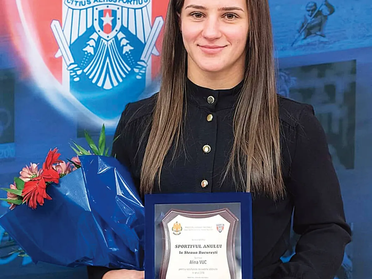 ÎNCUNUNARE Alina Vuc a primit distincția „Sportivul anului la Steaua București” 