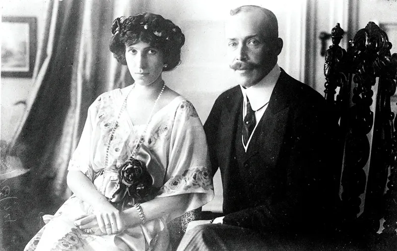 Wilhelm de Wied cu soția, Sofia