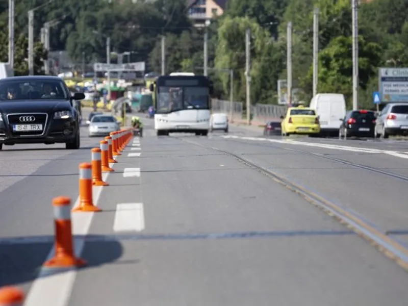 A apărut prima bandă unică pentru transportul în comun/FOTO: ziaruldeiasi.ro