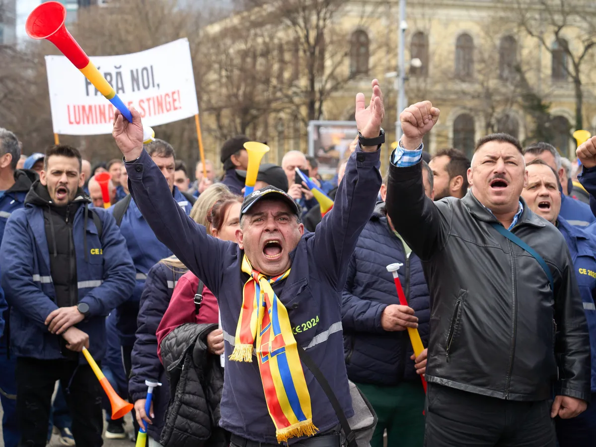Protest față de închiderea minelor - Foto: Profimedia Images