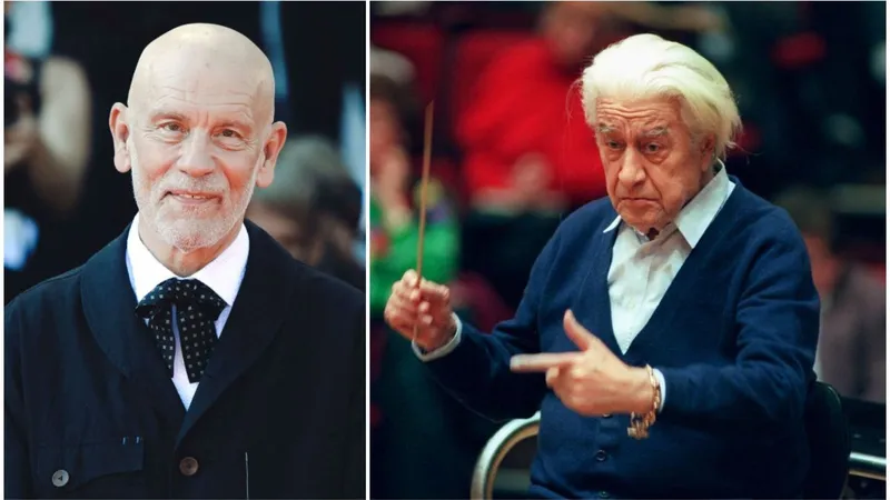 Legendarul dirijor român Sergiu Celibidache, interpretat de John Malkovich în „The Yellow Tie”. / Foto: protv.ro