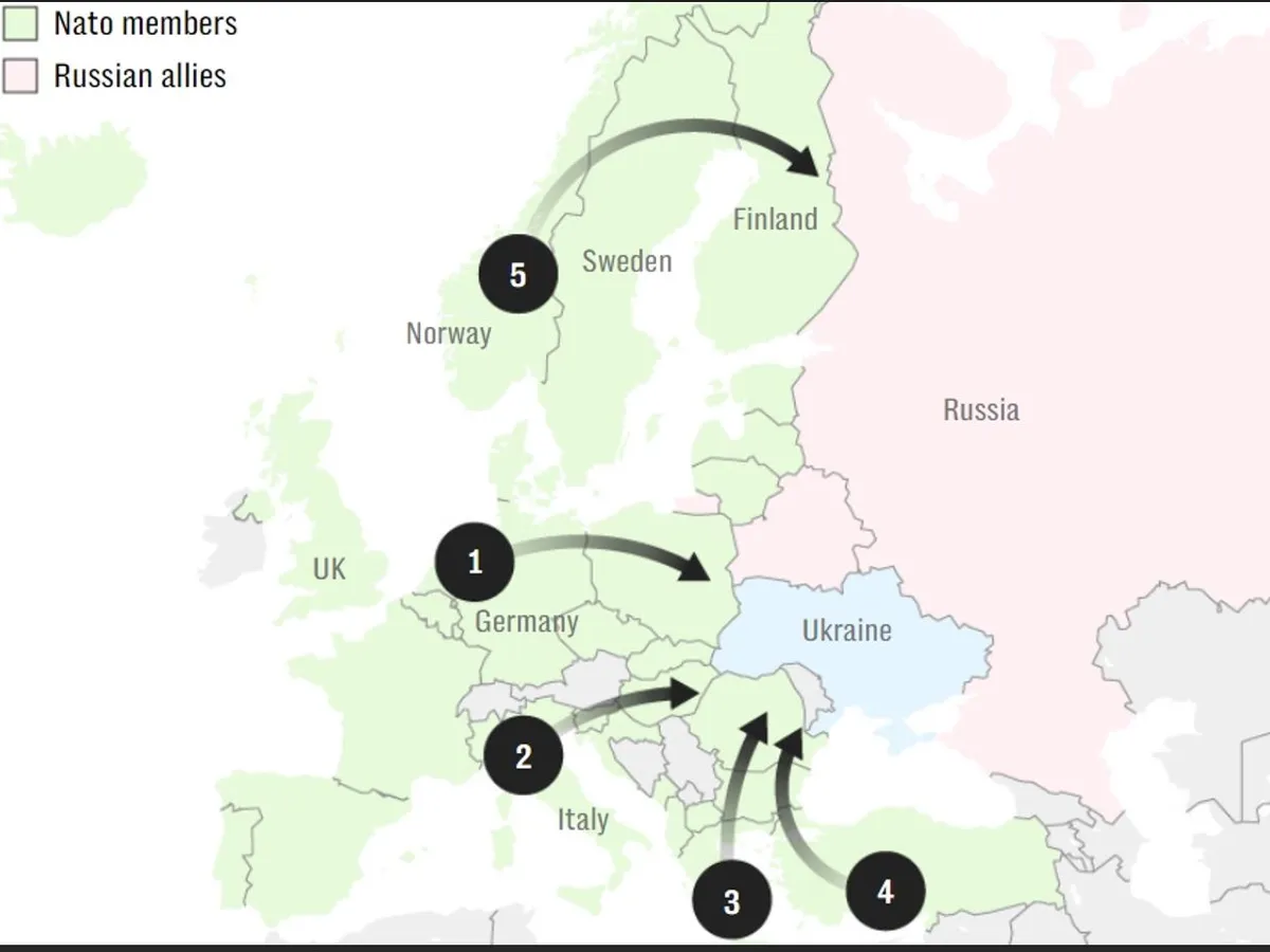 NATO planifică transportul trupelor americane în caz de război cu Rusia. România, rută principală - Foto: mil.in.ua