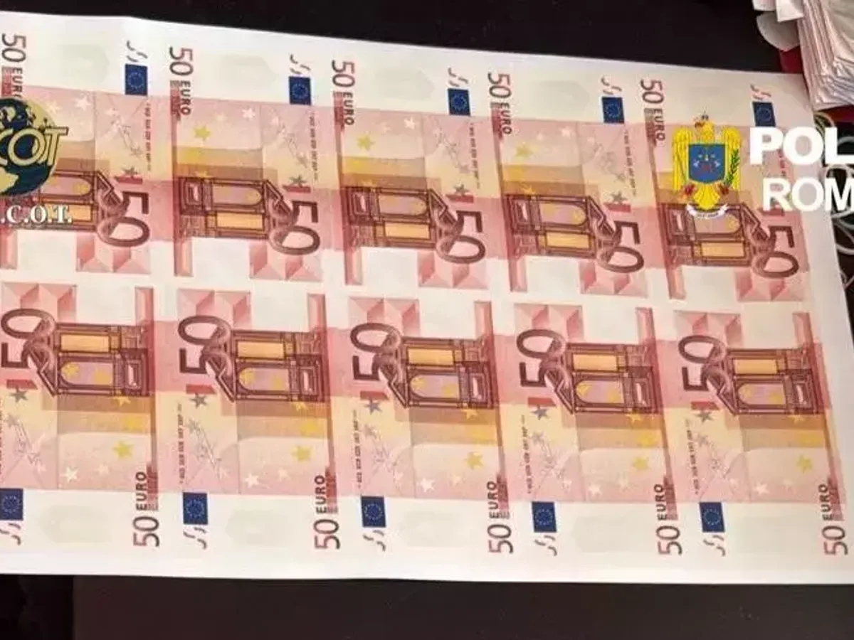 „Fabrica de bani” din Suceava, descoperită: peste 1,2 milioane de euro falși urmau să intre în România