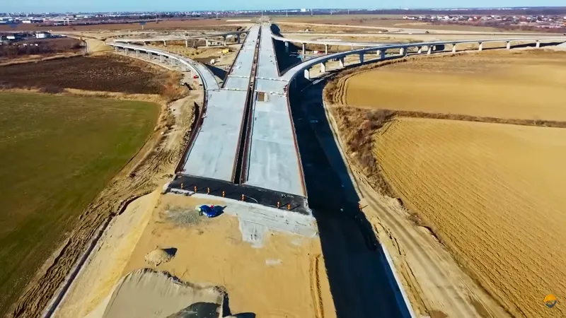 Cum arată A0 între DN5 și A2 și când se va circula? Trebuia să fie gata în octombrie 2023 - Foto: Facebook/Asociația Pro Infrastructură