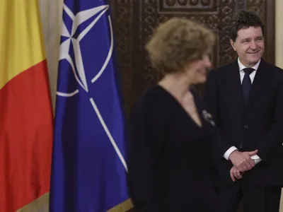 Oana Gheorghiu, la deunerea Jurământului, la Cotroceni - Foto: INQUAM PHOTOS/Octav Ganea