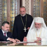 Gheorghe Cârciu a semnat un protocol cu Patriarhul Daniel - Foto: Facebook/Gheorghe Cârciu