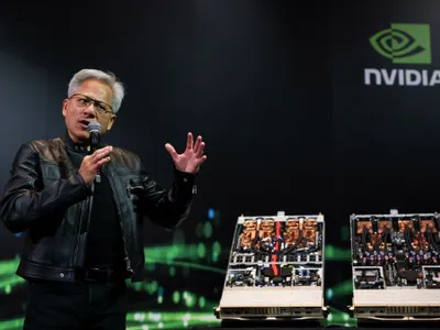 Jensen Huang, cofondator și director executiv al Nvidia Corp., vorbește în cadrul unei conferințe de presă la Taipei - Foto: Profimedia Images