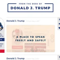 Donald Trump și-a lansat o platformă de comunicare, cu sloganul „Save America”. / Foto: captură ecran