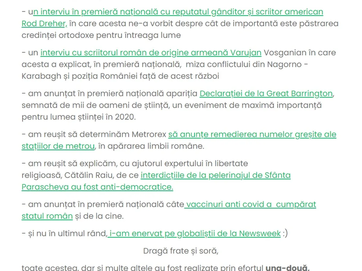 Email trimis abonaților R3Media