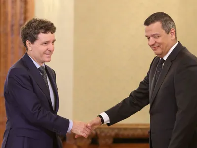 Nicușor Dan și Grindeanu - Foto: INQUAM PHOTOS / Octav Ganea