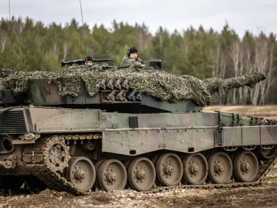 Polonia a trimis primul lot de tancuri Leopard 2 în Ucraina/Foto: Profimedia Images