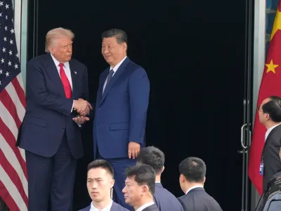 Donald Trump și Xi Jinping, în Coreea de Sud - Foto: Profimedia Images