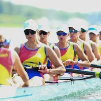 Medalie de aur pentru România la canotaj. Echipa feminină de 8+1 a terminat cursa pe primul loc - Foto: COSR