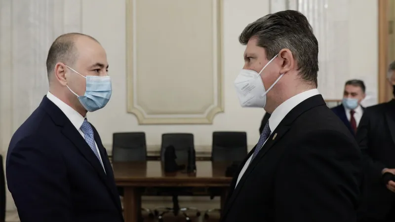 George Maior și Andrei Muraru, avizați favorabil în Parlament pentru pozițiile de ambasadori/FOTO: Inquam Photos/George Călin