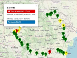 Românii au luat cu asalt punctele de trecere a frontierei cu Ungaria. Cât se așteaptă în vamă? Foto: captură Google Maps