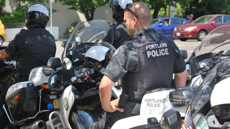 Poliția din Portland Foto: Facebook