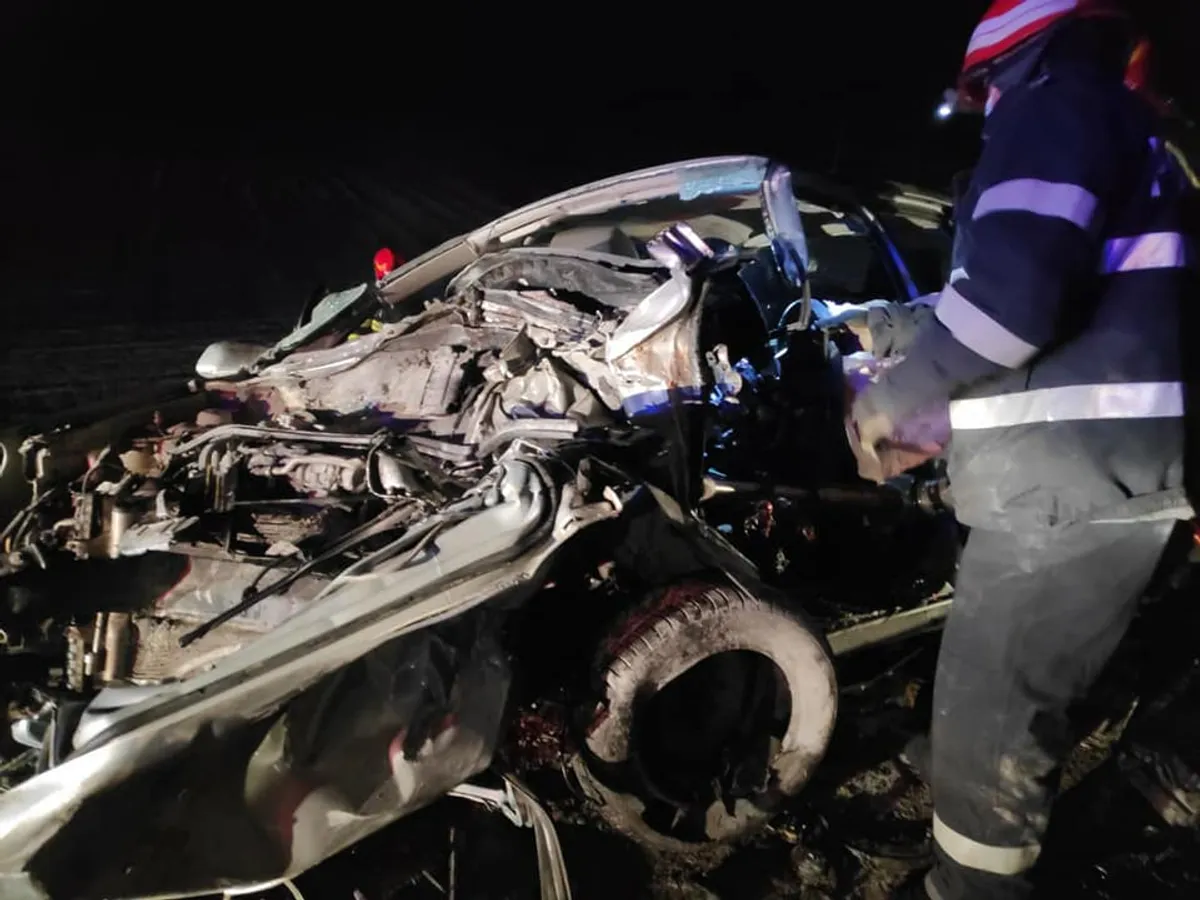 Accident pe DN 2 la Adjud Foto: ISU Vrancea