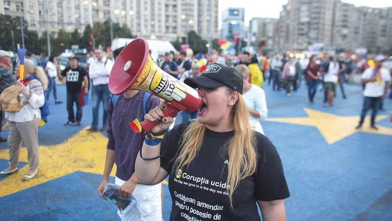 PERSEVERENȚĂ Angi Șerban protestează, de un an și jumătate, contra Guvernului PSD.