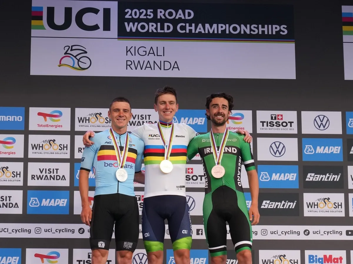 Podiumul de la Mondialele de ciclism pe șosea