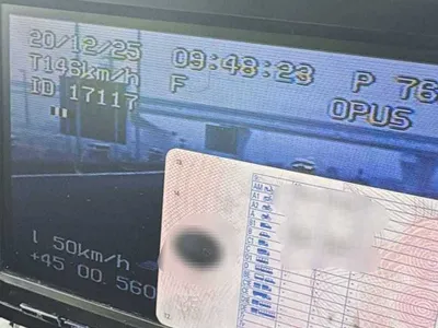 Vitezoman prins de radar - Foto: Poliția Română