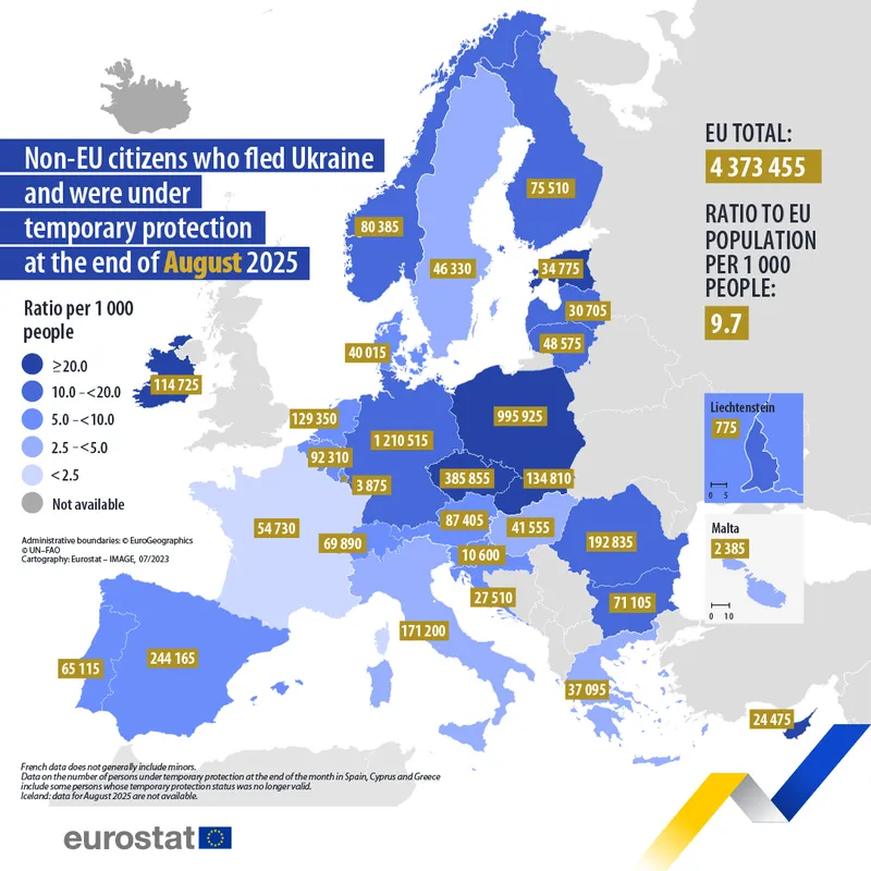 Harta cu pensii - Foto: eurostat