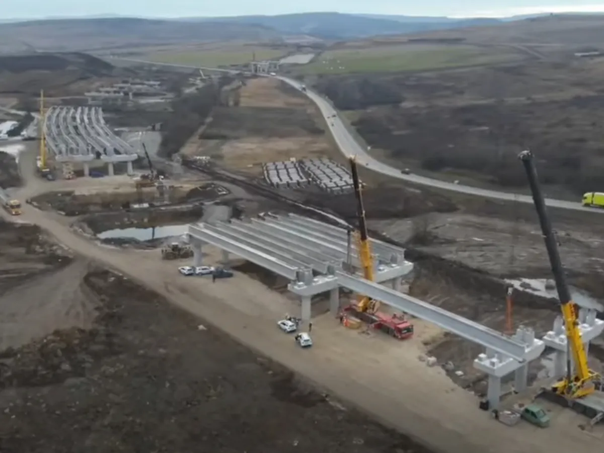 VIDEO De la Târgu Mureș la Poarta Sălajului, pe autostradă în 2026? Cum merg lucrările la viaductul Topa Mică