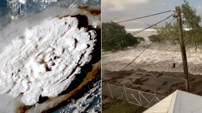 Covid-19 întrerupe un zbor de ajutor pentru Tonga, afectată de tsunami/FOTO: adaderana.lk