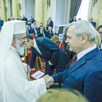 Președintele PSD și Preafericitul BOR  se gratulează  pe unde se prind
