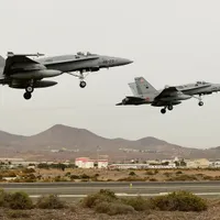 Două avioane de luptă F-18 spaniole și două F-16 caută dronele ucigașe ale Rusiei în România - Foto: Profimedia Images (imagine cu caracter ilustrativ)