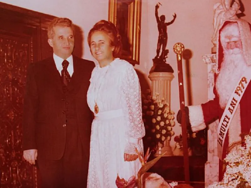 Familia Ceaușescu petrecea de Revelion alătrui de Moș Gerilă Foto: timpuldevalcea.net